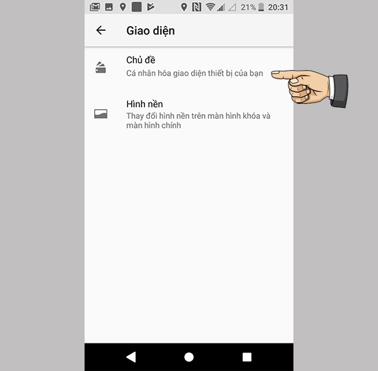 Chọn chủ đề